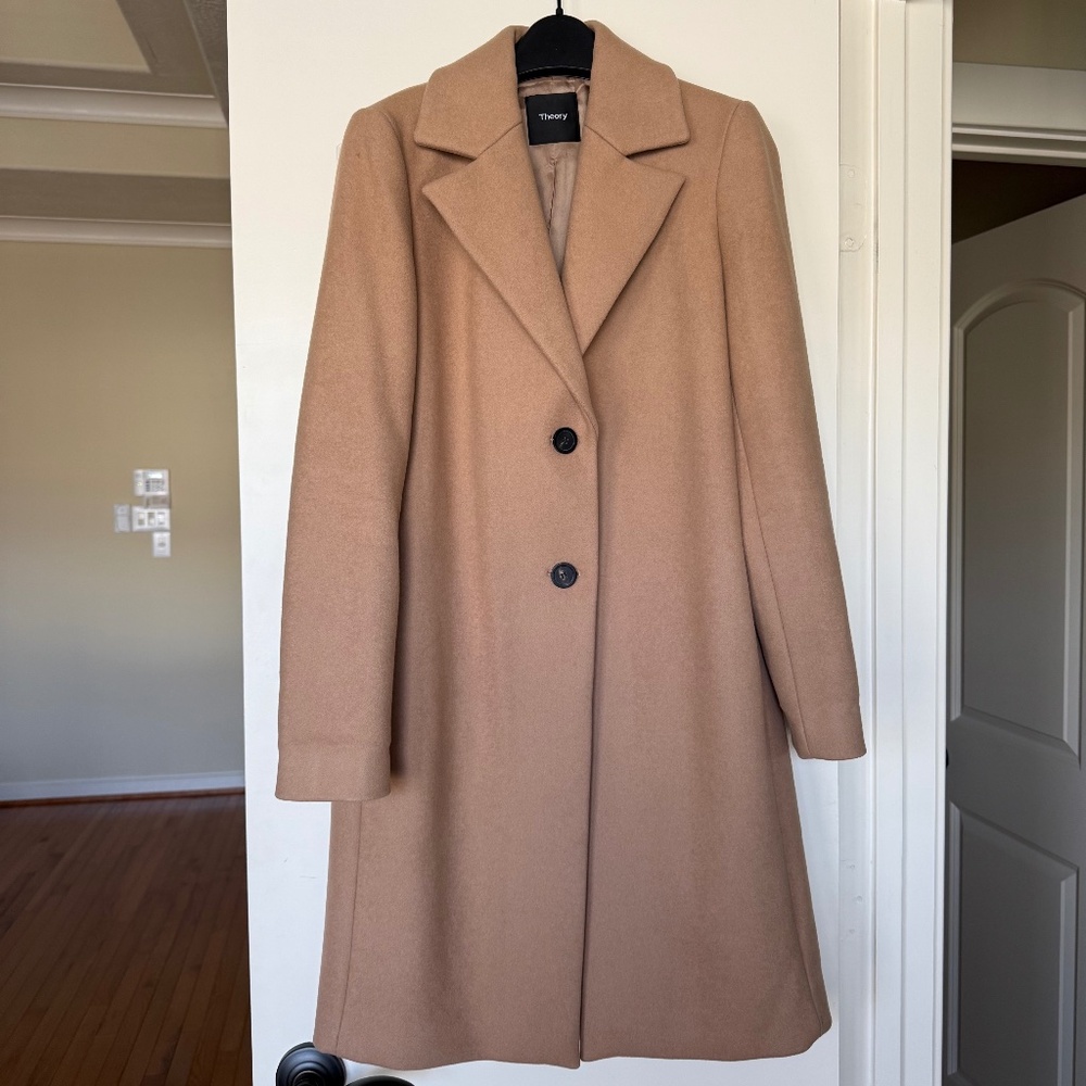 Theory Wool Cashmere Coat (Size P)